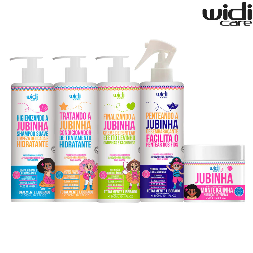 Widi Care Kit Jubinha Efeito Levinho Infantil Totalmente Liberado