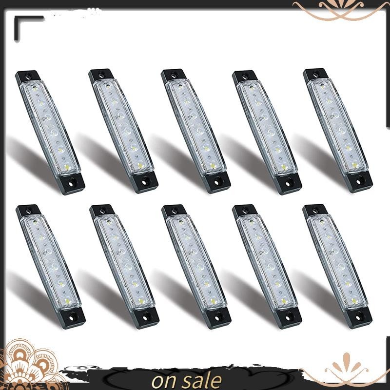 10 Pcs Marine Boat Lights , 12V 24V Waterproof Interior Navegação Faixa De Luz Transom Deck Step Cockpit Lighting , E