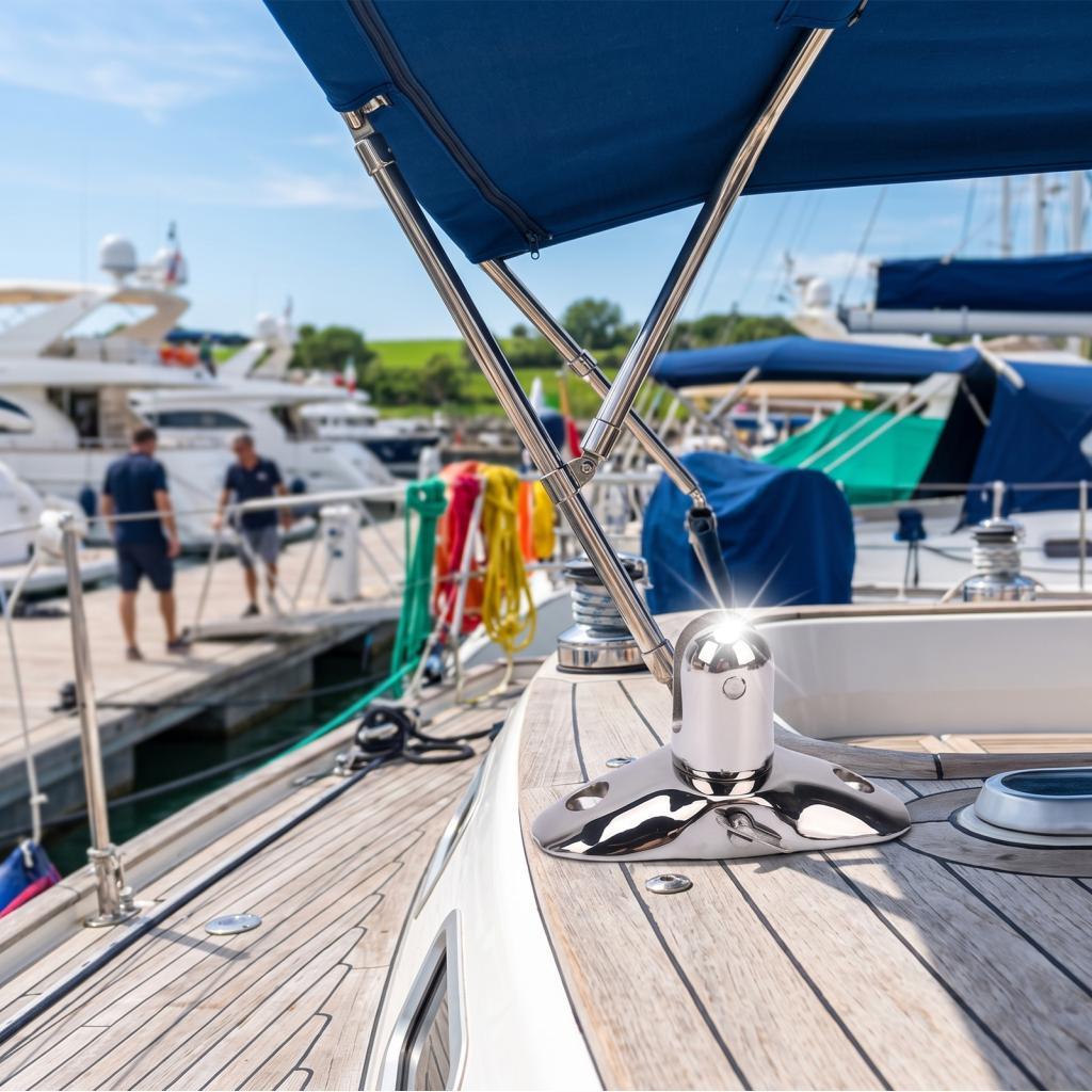 housespace.br Funien Bimini Top Deck Dobradiça Hardware Marine 316