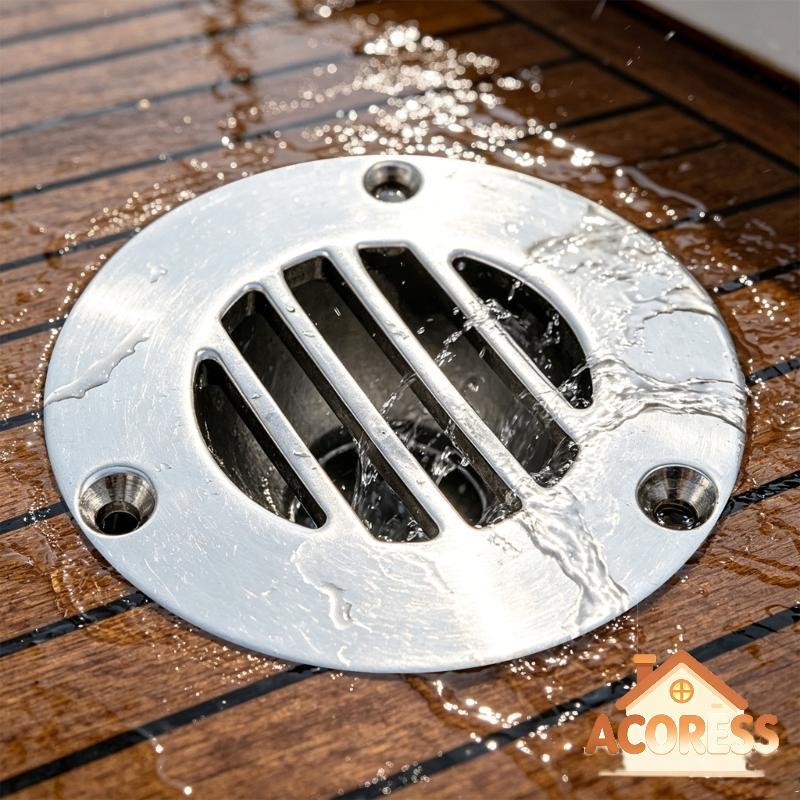ACO * Barcos Deck Scupper Marine Grade Dreno Outlet Superfícies Antiderrapantes Para Marinha