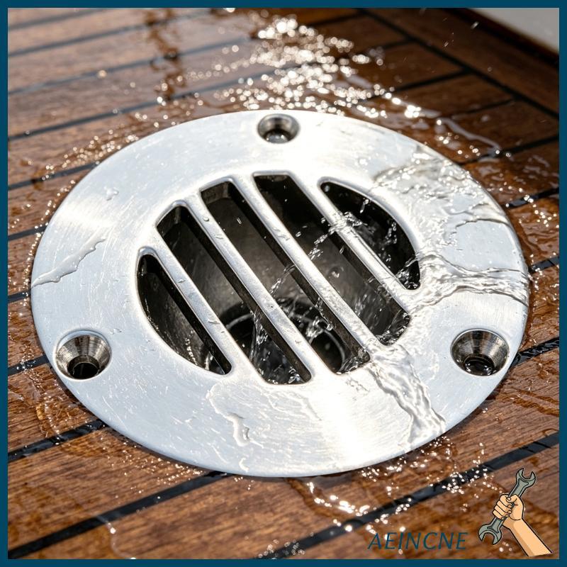 AEIN Marine Grade Aço Inoxidável Deck Dreno Scupper Outlet