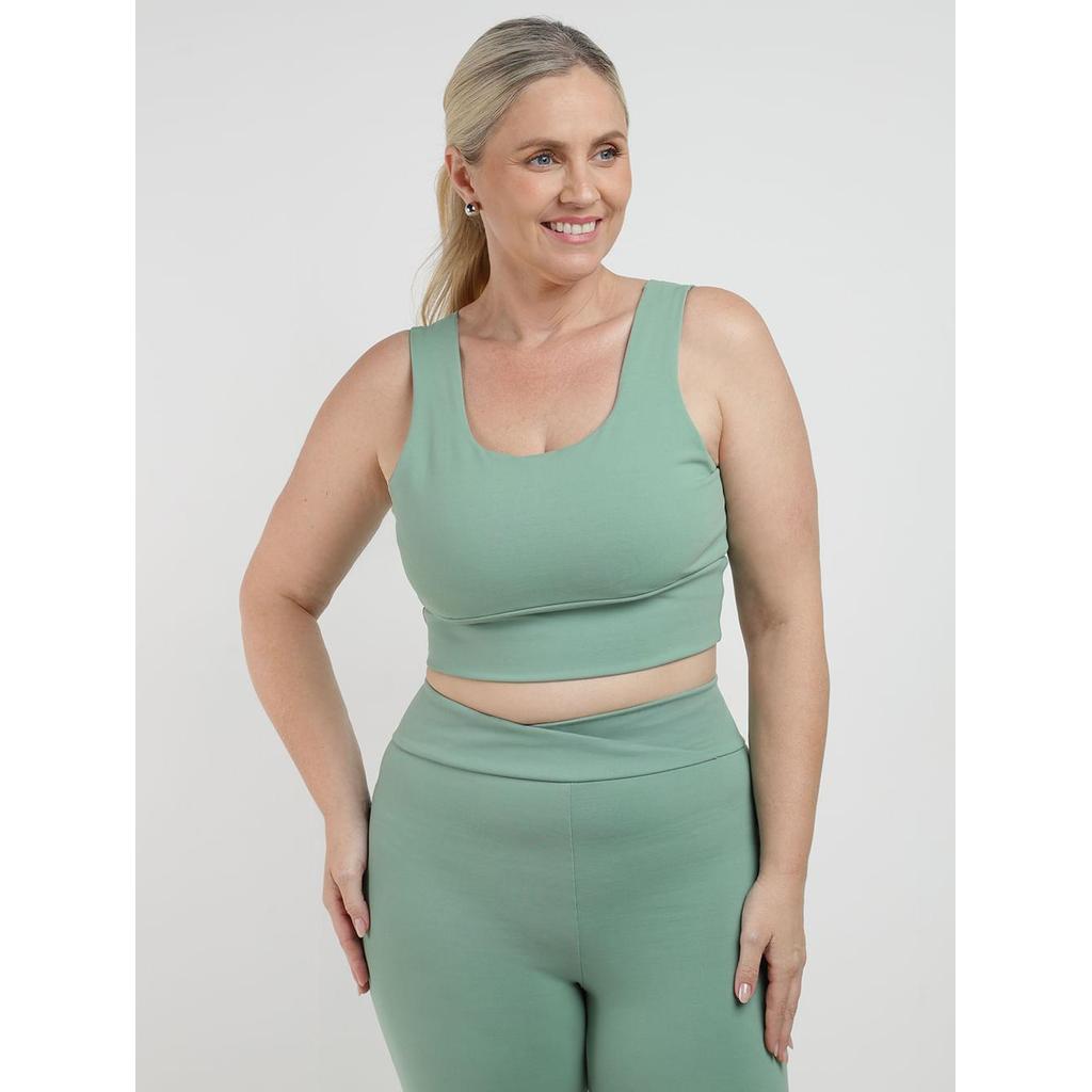 Top Fitness Poliamida Vels Plus Size Feminino VERDE