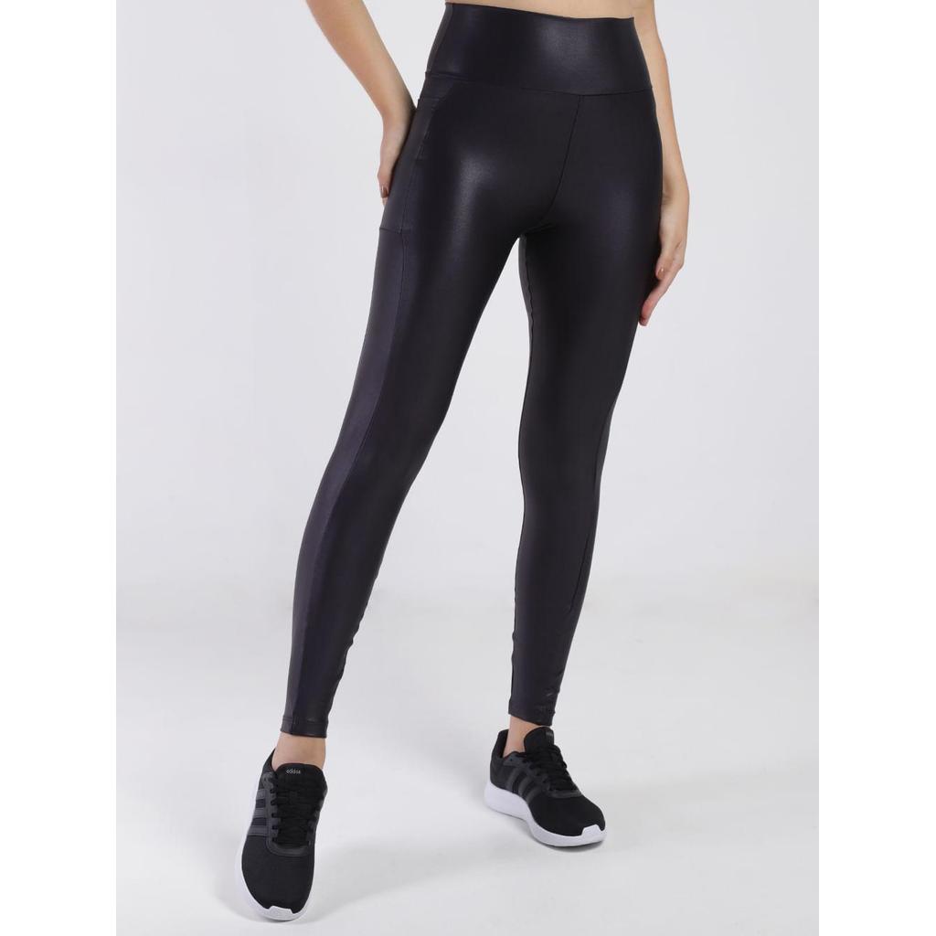 Calça Cirrê Recorte Lateral Vels Feminina PRETO