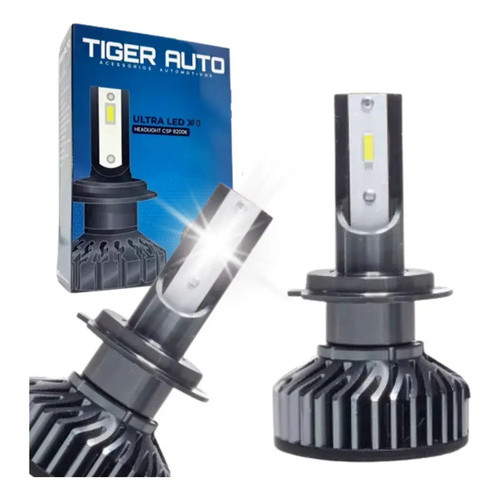 Par Lâmpadas H8 Ultra Led Tiger Auto X-treme 6200k 40w H8 Prateado 6200k