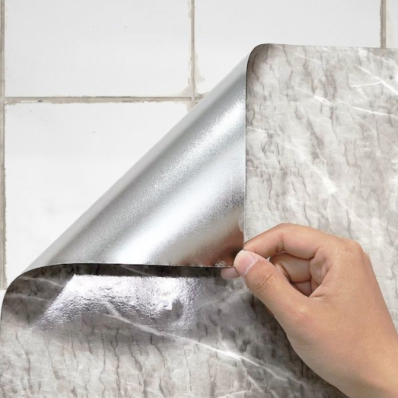 2025 Papel De Parede Painel Autoadesivo Marmore Lavavel Resistente a Agua/Óleo/Fogo/Alta Temperatura Novo