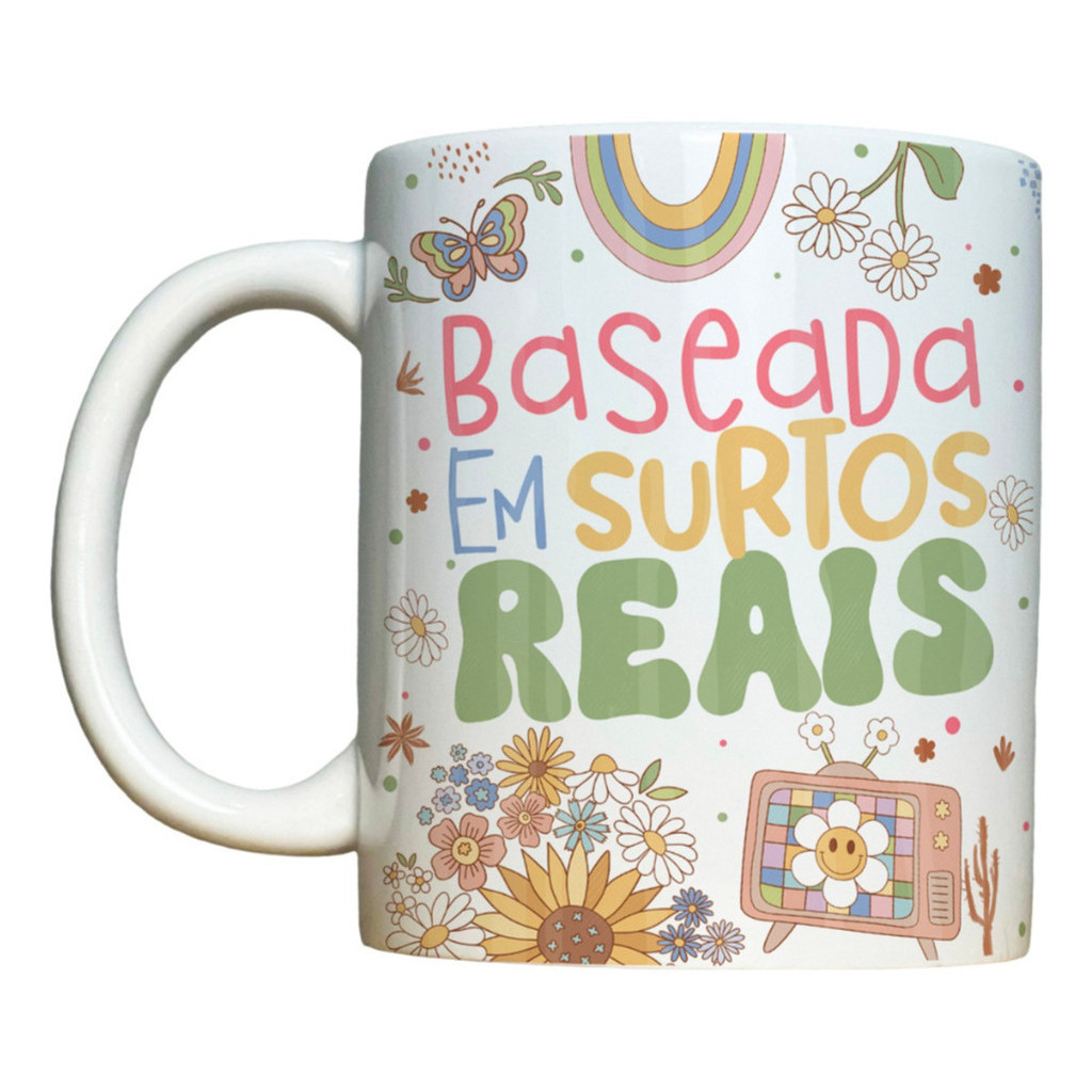 Caneca Engraçada Baseada Em Surtos Reais Personalizada Meme