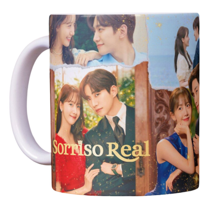 Caneca Personalizada Dorama Sorriso Real Presente 325ml