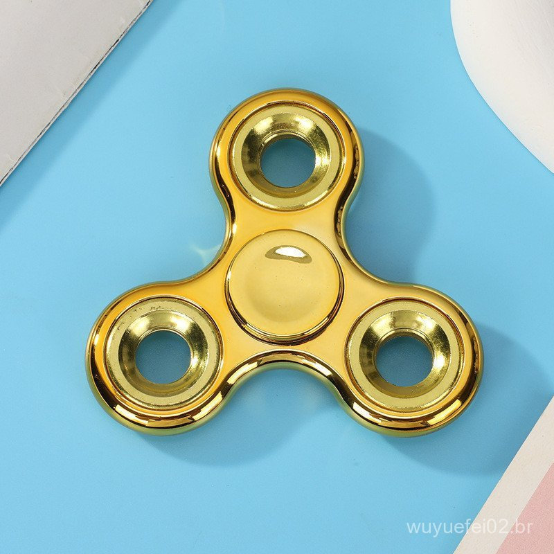 Spinner Rotativo para os Dedos em Plástico ABS, Brinquedo de Alívio de Estresse para Três Dedos, Brinquedo Rotativo Port