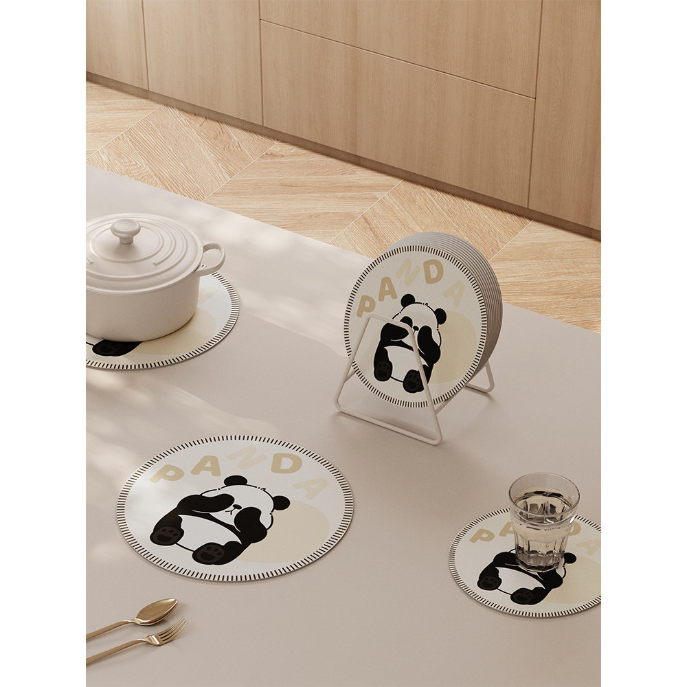 Bonito dos desenhos animados placa de frutas esteira Coaster isolamento térmico Anti-escaldante Desktop tapete protetor