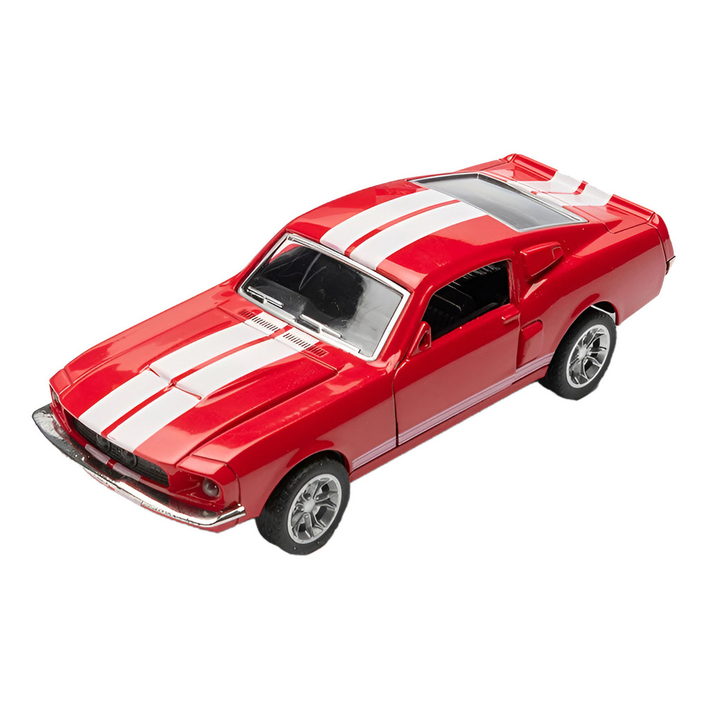 Carrinho Miniatura Ford Mustang Shelby Gt 500 1967 Die Cast VERMELHO