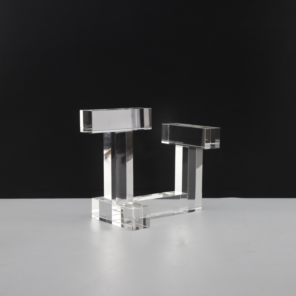 MNEI Modern minimalist creative geometric transparent crystal office, bedroom, entryway, coffee table, study, and living