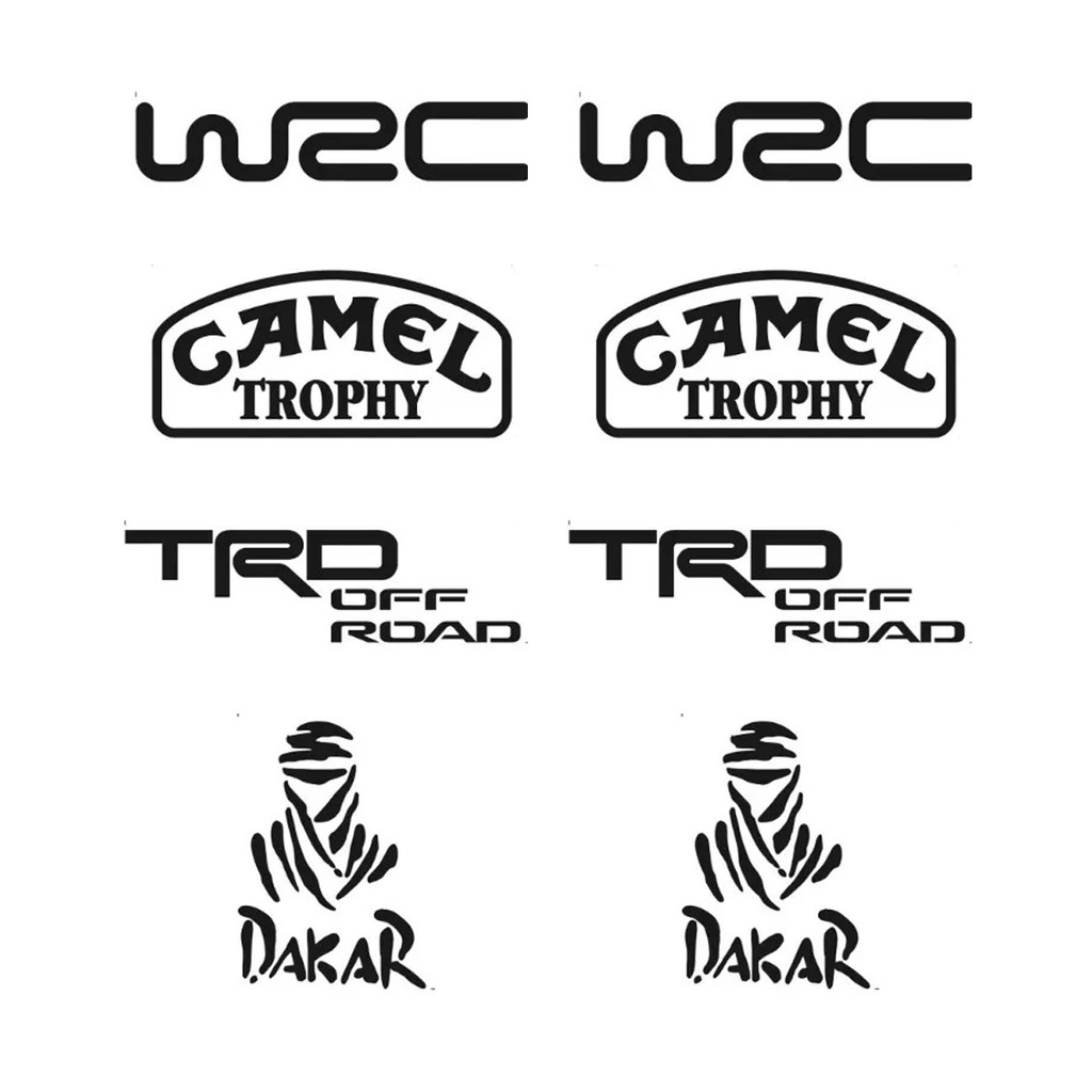 Kit Adesivos Off Road 4x4 Camel Dakar Wrc Rallye Trilha