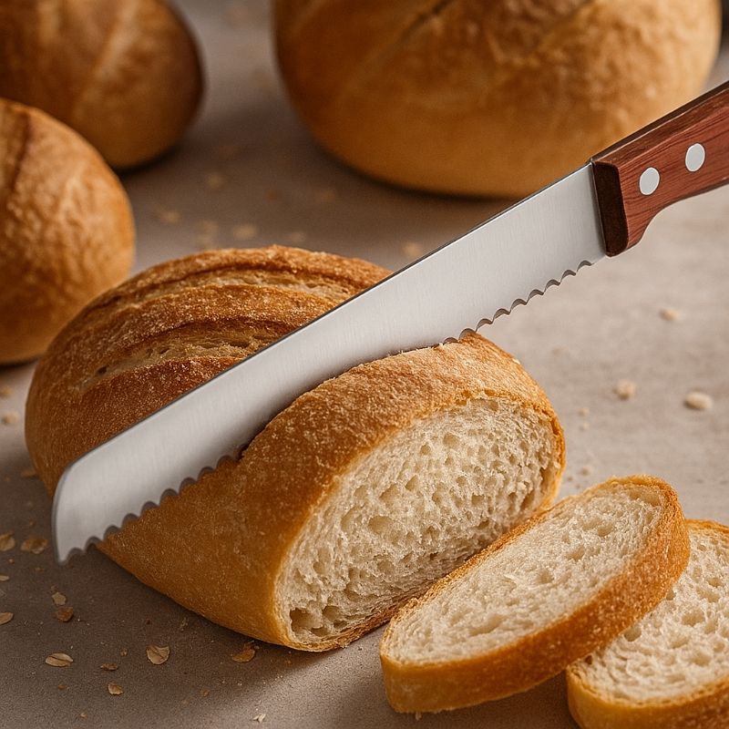 Faca para pão Serra Inox 8
