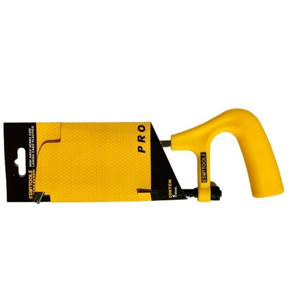 Mini Arco Serra Startools PRO Cabo Ergonômico Profissional Corte: Metal Madeira PVC Gesso Plástico