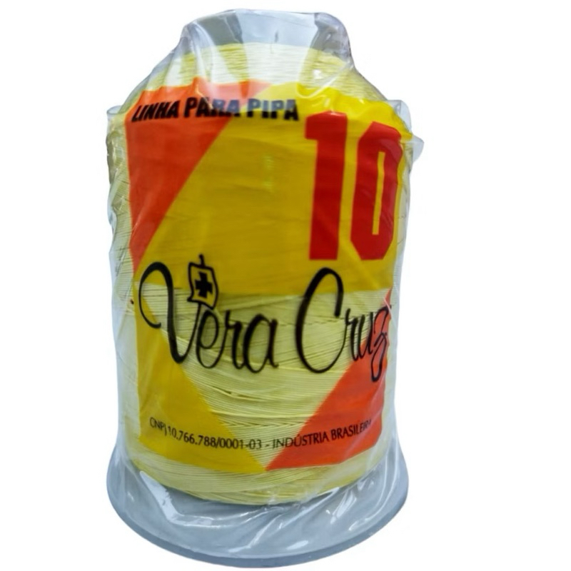 Linha de pipa Vera Cruz 1000 e 3000 jardas fio 10 colorida e branca pura. lote exclusivo