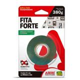 o Fita Dupla Face Massa Acrílica Transparente 9mm x 2m ADERE