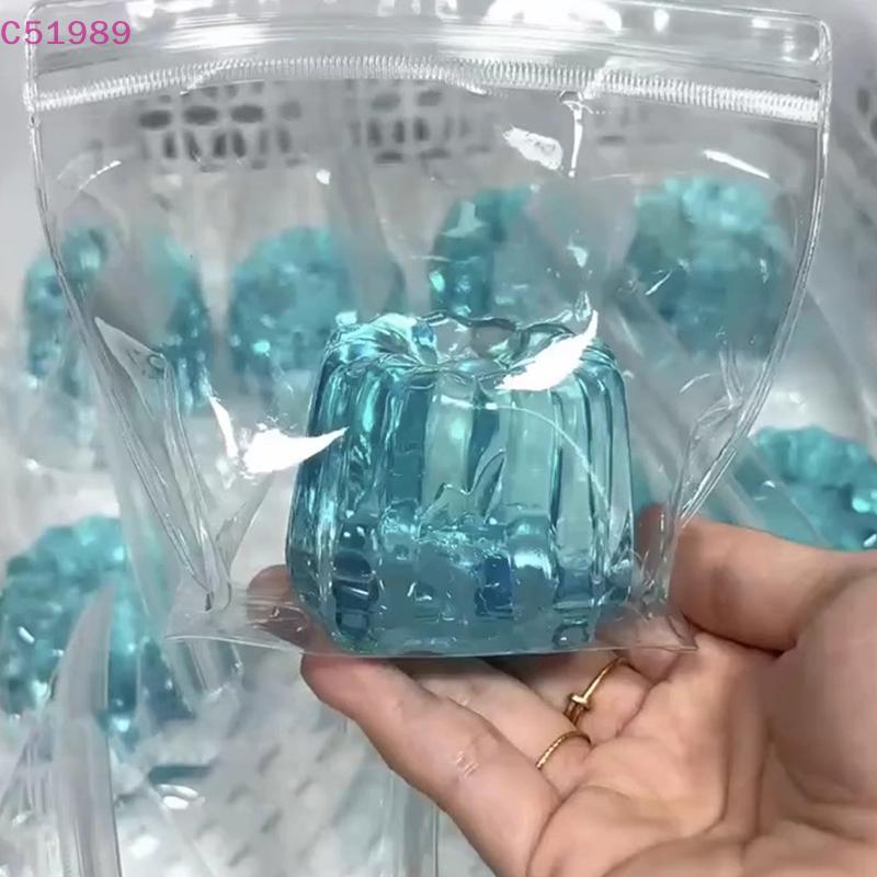 [kaan] Kawaii TPR Gelo Azul Translúcido Super Macio Pudim Pata De Gato Stiy Squeeze Brinquedo Alívio Do Estresse Brinque