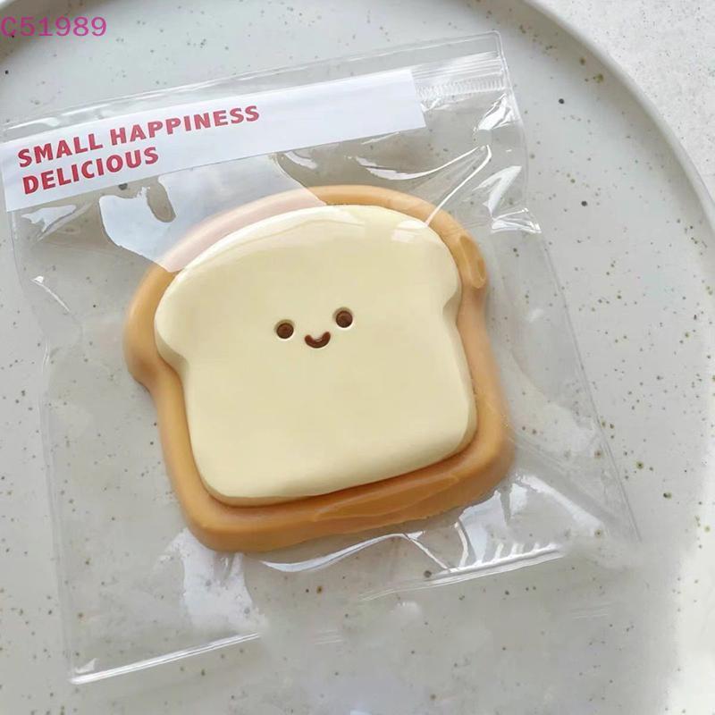 [kaan] Kawaii Toast Squeeze Recuperação Lenta Alívio Do Estresse Brinquedo Simulação Sobremesa Beliscando Presente De An