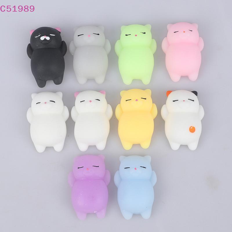 [kaan] Brinquedos De Apertar Antiestresse Mini Animal Macio Gato Kawaii Borracha Esmaga BR