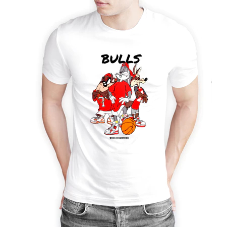 Camiseta Masculina e Feminina Chicago Basquete 100%Algodão Alta Qualidade Premium Streetwear