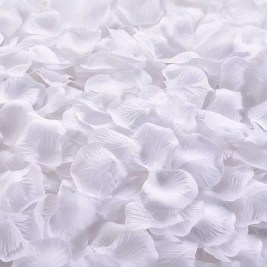 1000 Pétalas de Rosas Artificiais Brancas/Vermelhas Decoração Casamento Festas
