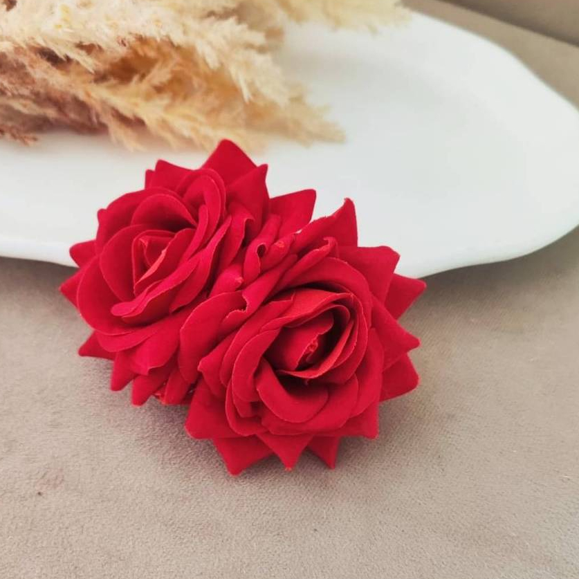 Rosas Vermelhas Presilha Prendedor Para Noivas Dança Festa Fantasia Espanhola
