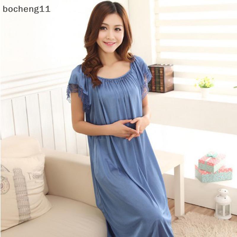 bo Ice Silk Satin Pijamas Camisola Mulheres Vestidos De Dormir Plus Size Nightwear cheng