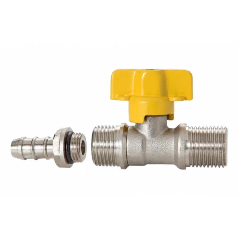 REGISTRO ESF.P/GAS RETO 1/2 X1/2BSP C/ESP.3/8 ESTOJ