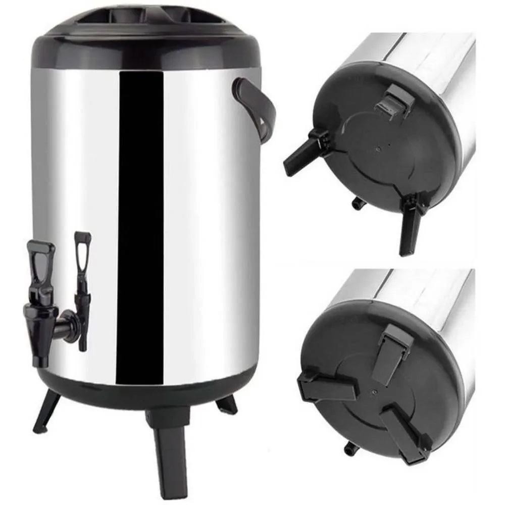 GARRAFA TERMICA  8 LITROS BOTIJAO INOX CAFE LEITE QUENTE FRIO AGUA HOTEL POUSADA DIAMOND LUXO