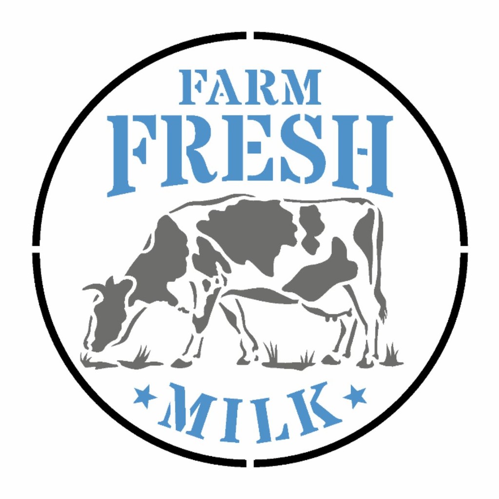 Stencil OPA 14x14 2922 FarmHouse Fresh Milk