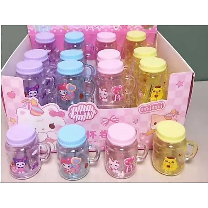 Apontador turma da Hello Kitty caneca milk chá escolar