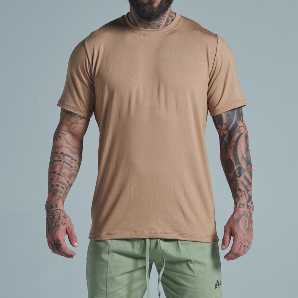 Camiseta Non-Iron Caramel