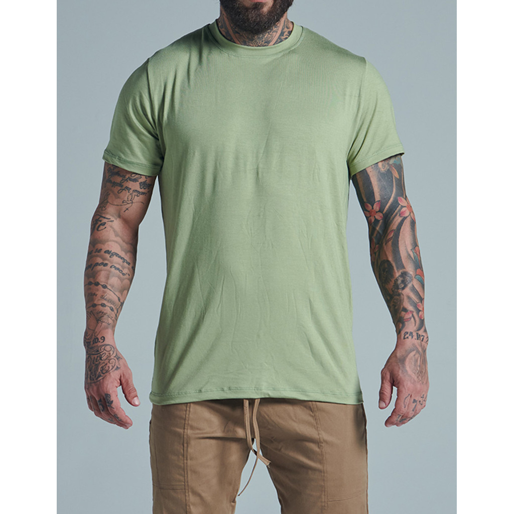Camiseta Non-Iron Olive Masculina