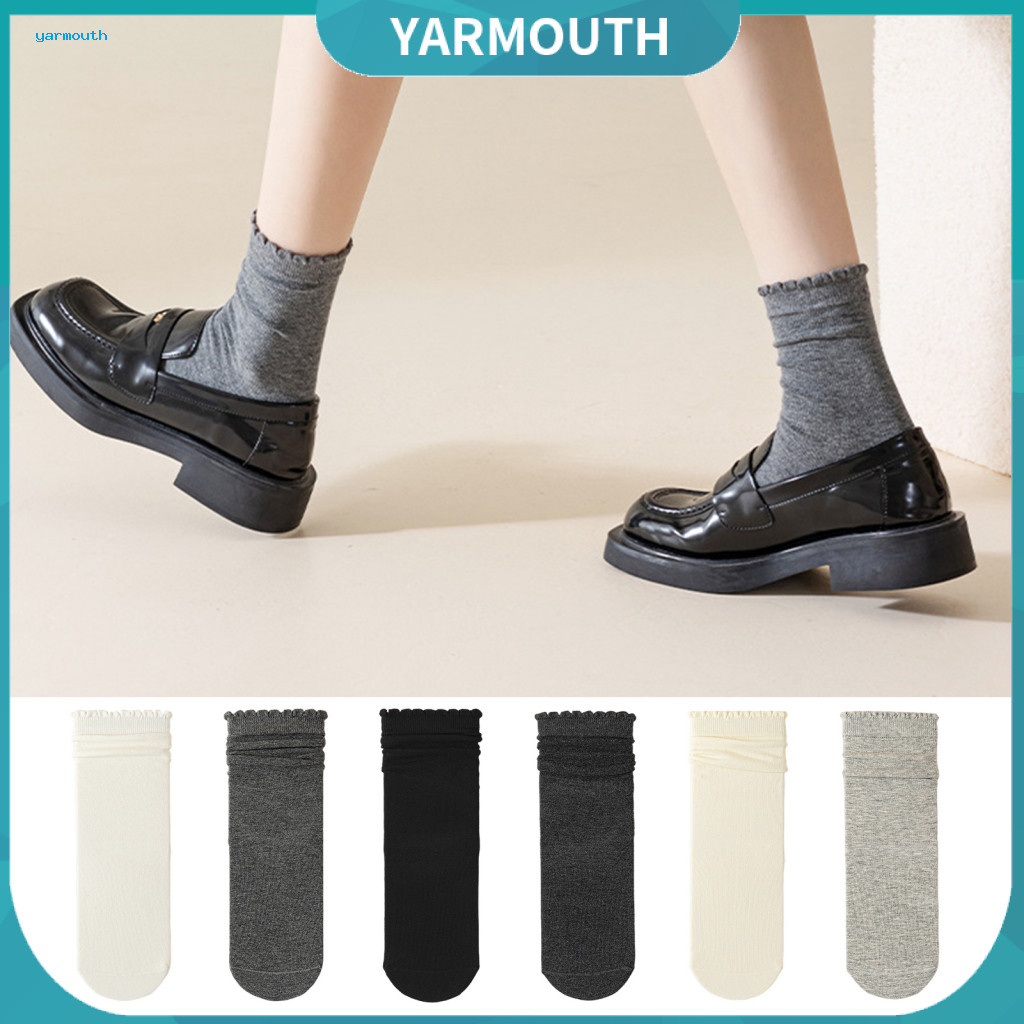 Autumn Socks Non-tight 1 Pair Women Winter Mid-tube High Elasticity Anti-slip Sport Piled Warm Thick Cozy Sleeping for C