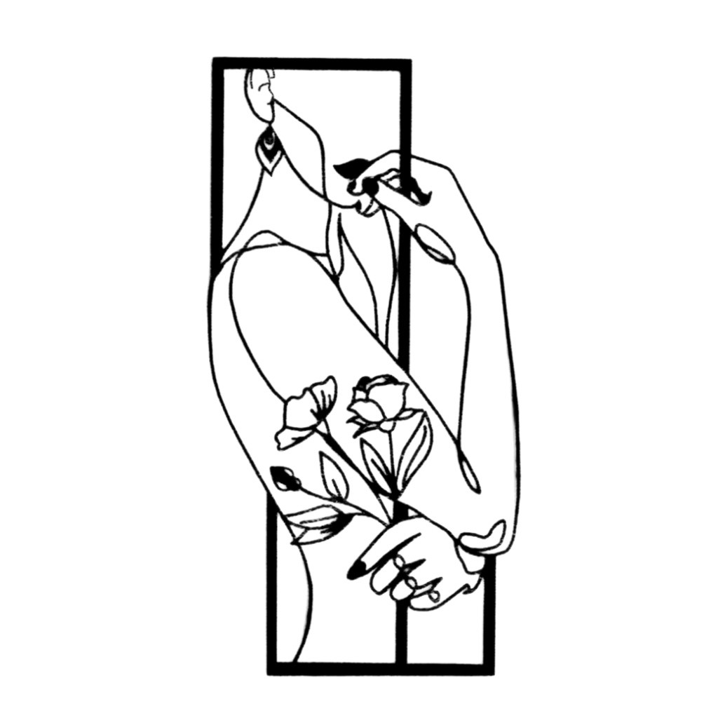 Quadro Decorativo Mulher Florida Silhueta Curvas Femininas Aplique De Parede Vazado De Parede Madeira Mdf 3mm