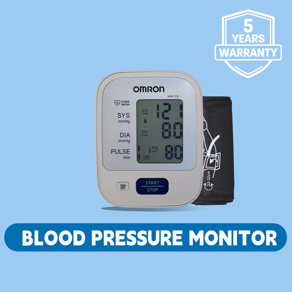 Preferido ✨ Monitor digital de pressão arterial OMRON HEM-7121 recarregável | Garantia de 5 anos | Carregador de present
