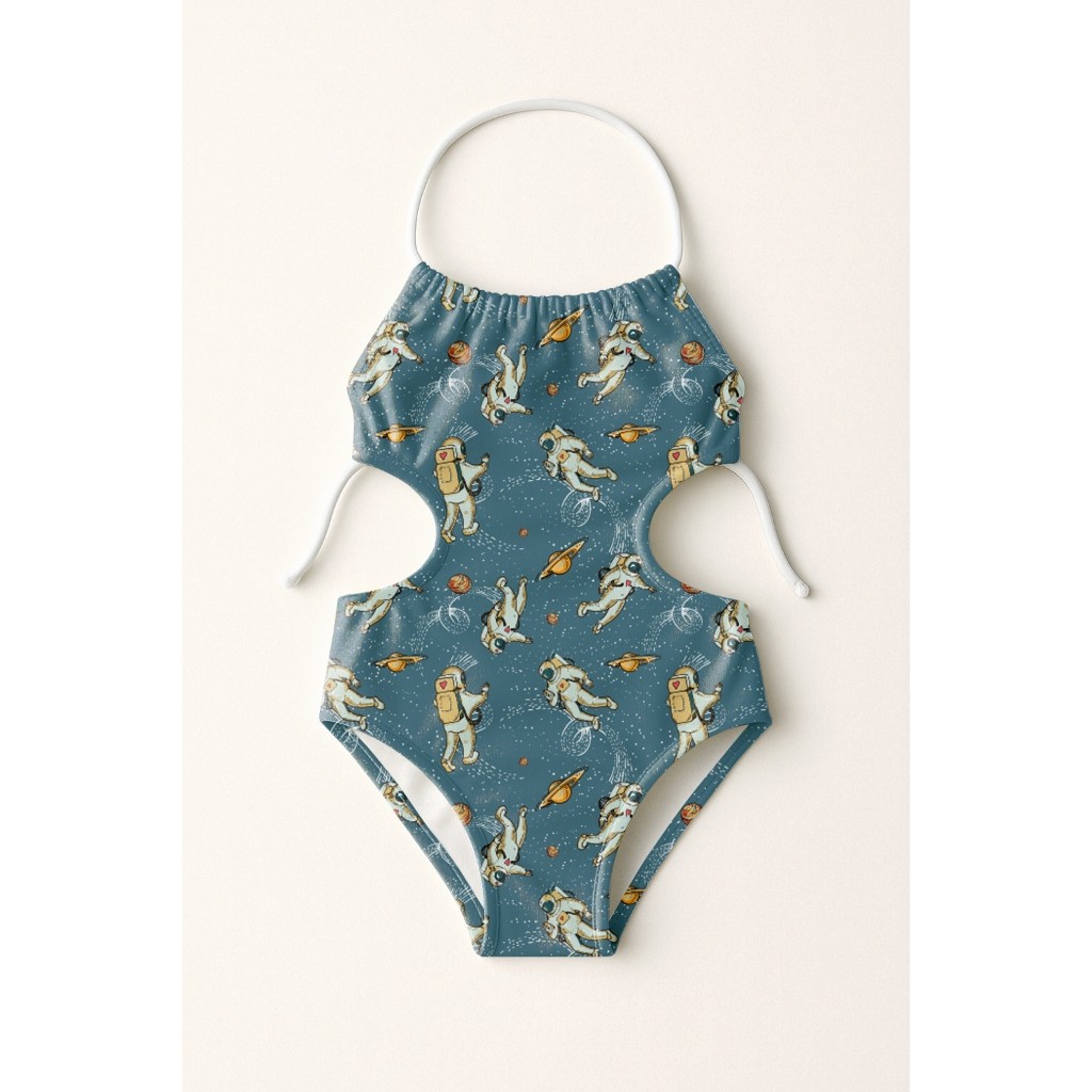 Maiô Infantil Frente Única Menina Feminino Moda Praia Natação Banho Estampas Tumblrs