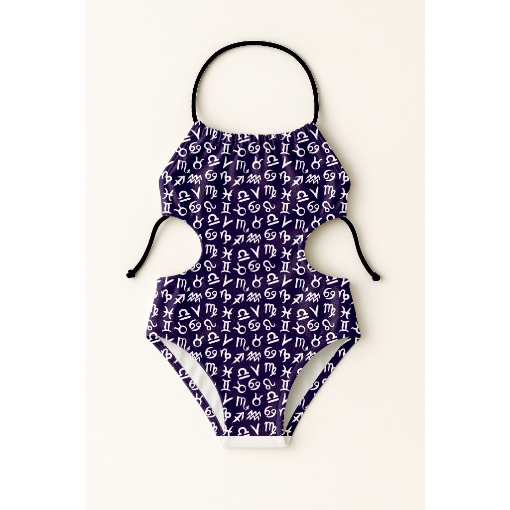 Maiô Infantil Frente Única Menina Feminino Moda Praia Natação Banho Estampas Astros E Universo