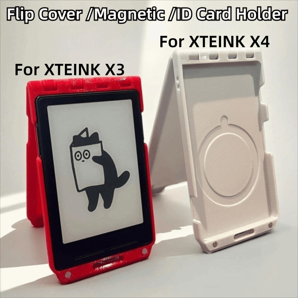 Capa Protetora SUER1YE , Leitor Eletrônico Flip-top Com Alinhamento Automático , Cobertura Total Para XTEINK X3 X4