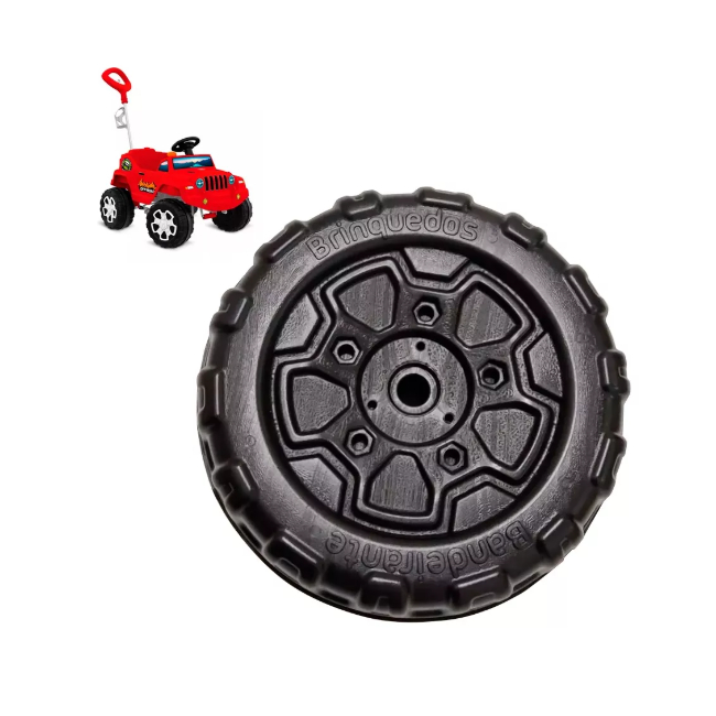 Roda Pneu Smart Banjipe 562 Brinquedos Bandeirante Quadriciclo Jipe