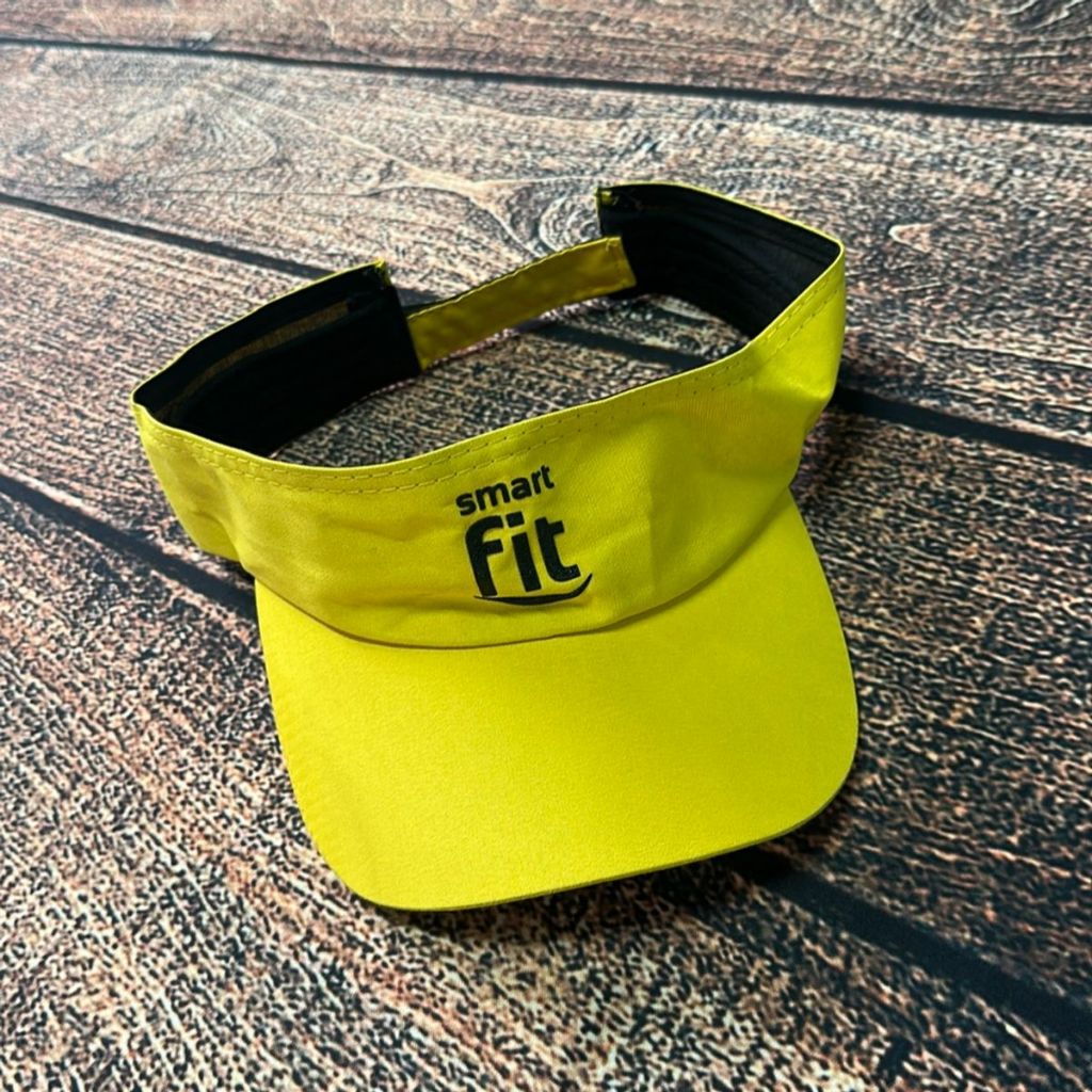 viseira unissex amarela original smart fit, viseira treino, viseira corrida, viseira sol (bazar)
