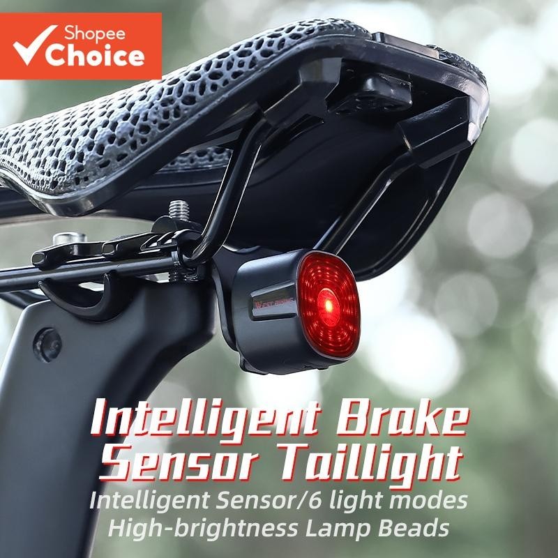 Oeste Smart Tallight MT8 Bicicleta de Estrada com Sensoriamento de Freio Automático e Luz Traseira Segura LED