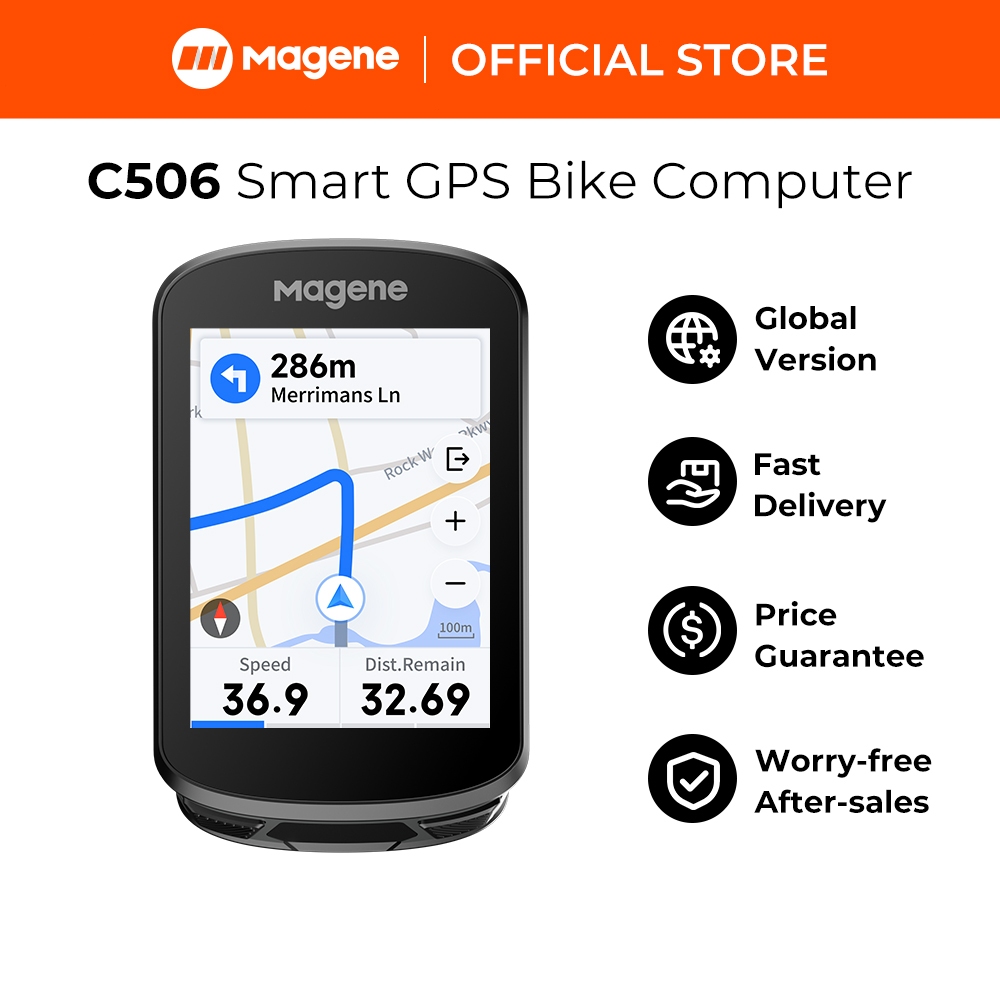 Magene C506 Smart GPS Bike Computador Touchscreen Velocímetro WiFi Display De Dados Personalizável