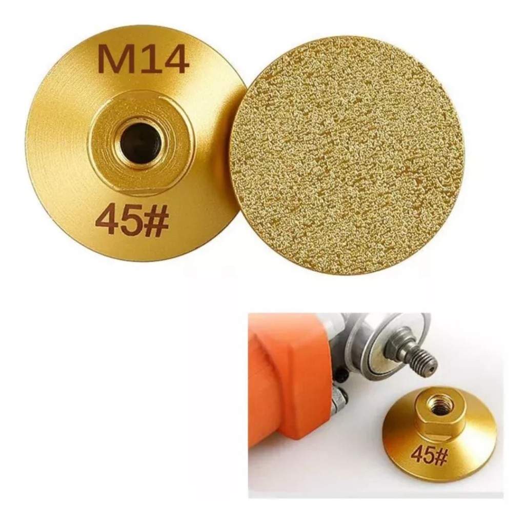 Disco Rebolo Abrasivo Desbaste Polimento Mármore Porcelanato Cerâmica Tijolos Granito Lixa Diamantada 50mm
