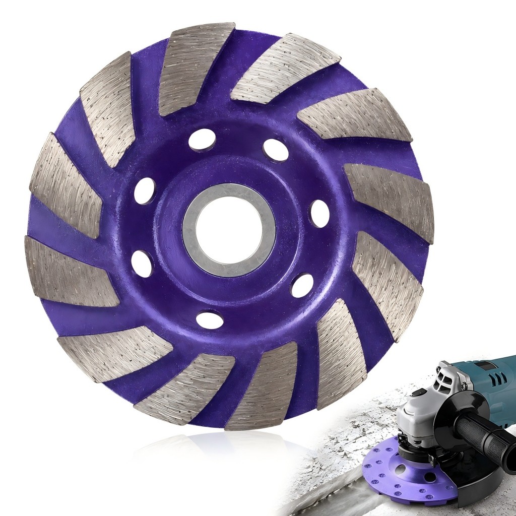 Rebolo Diamantado Granfei 100mm Desbaste Concreto Mármore Pedra Dourado Roxo 1 2 3 Unidades