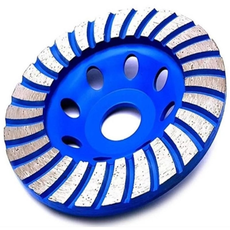 Disco de Desbaste Diamantado REBOLO DIAMANTADO para concreto- turbo DIAMETRO 115mm 4'' Rosca M14