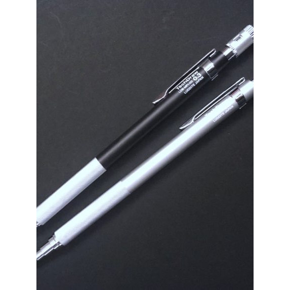 Lápis mecânico Japan LUDDITE TechDraw, corpo totalmente metálico, tubo de grafite ultrafino de 0,3 a 0,5 mm, para desenh