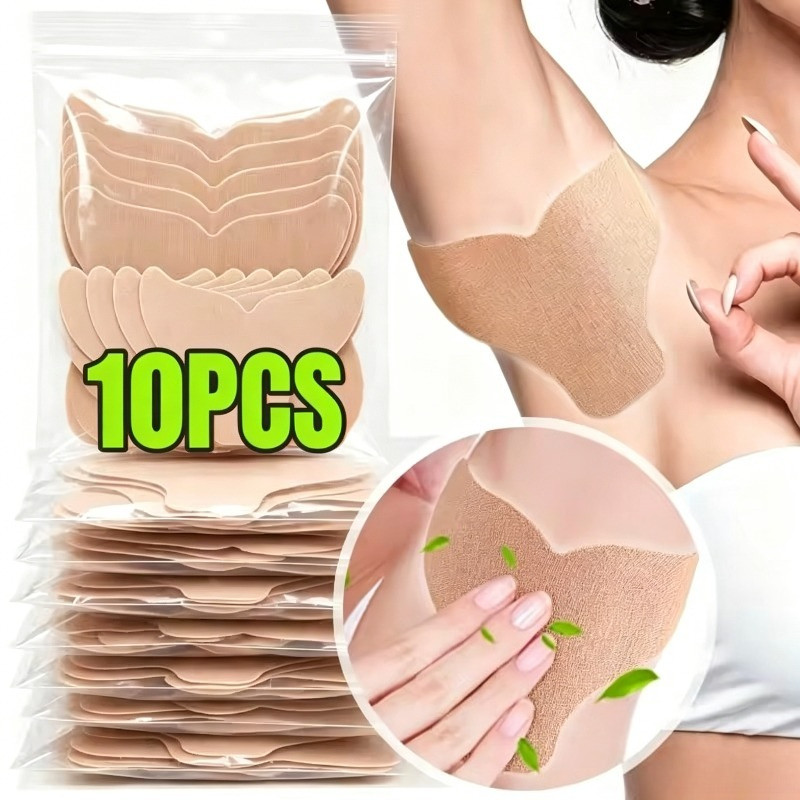 3-10 Unidades De Adesivos Absorventes De Suor Nas Axilas-Adesivo Antiodor De Verão-Para Mulheres E Homens-Ultrafino , Re