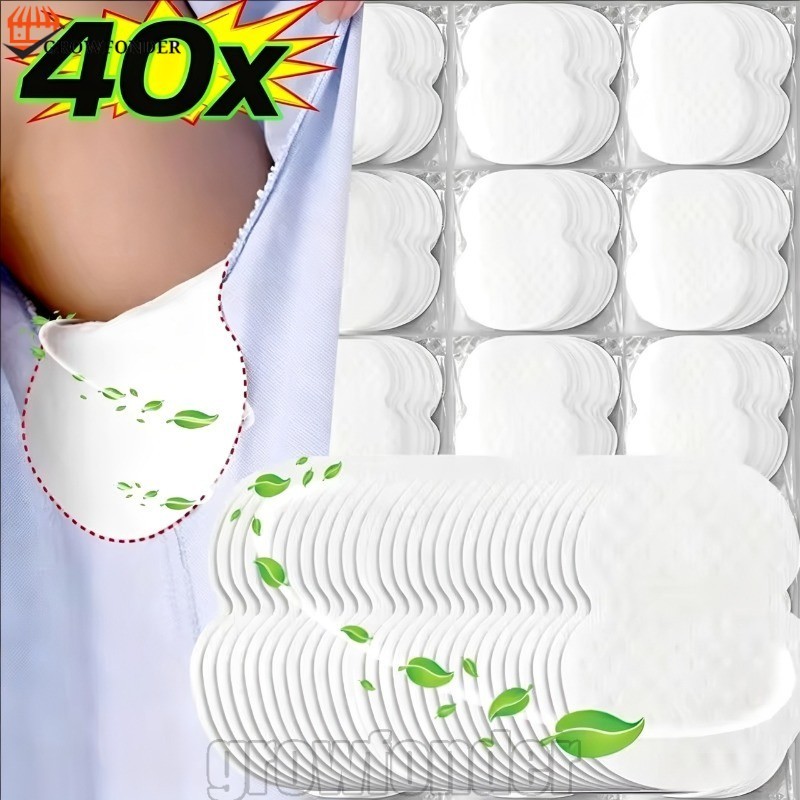 [Fasty] 40-10 Unidades De Almofadas De Suor Invisíveis Descartáveis-Adesivo À Prova Nas Axilas Absorvente-Ultrafino Resp