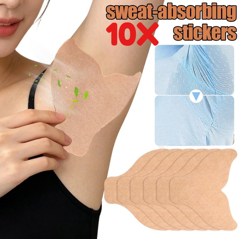 3-10 Unidades De Adesivos Absorventes De Suor Nas Axilas-Ultrafinos , Respiráveis-Adesivo Antiodor De Verão-Almofada Aut